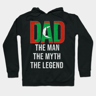 Maldivian Dad The Man The Myth The Legend - Gift for Maldivian Dad With Roots From Maldivian Hoodie